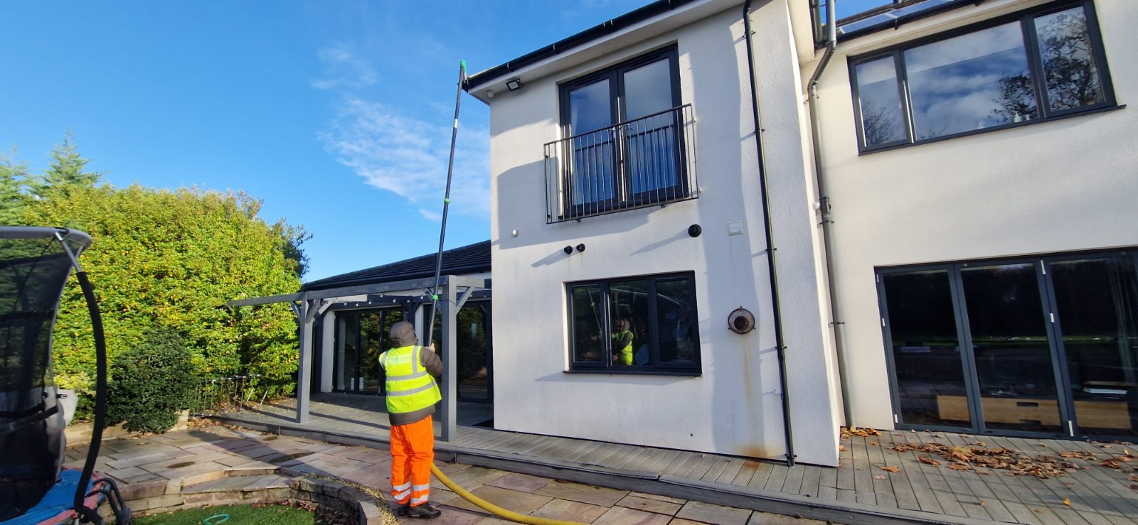 Total Gleam gutter cleaning equipment and work